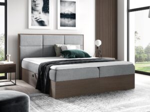 miniaturka Nowoczesne Łóżko Kontynentalne BRAGA 2 Ciemny Dąb