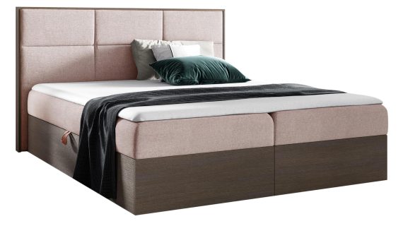 miniaturka Nowoczesne Łóżko Kontynentalne BRAGA 2 Ciemny Dąb