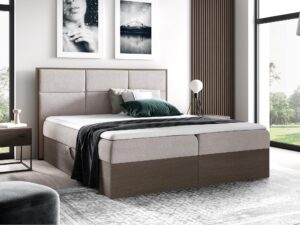 miniaturka Nowoczesne Łóżko Kontynentalne BRAGA 2 Ciemny Dąb