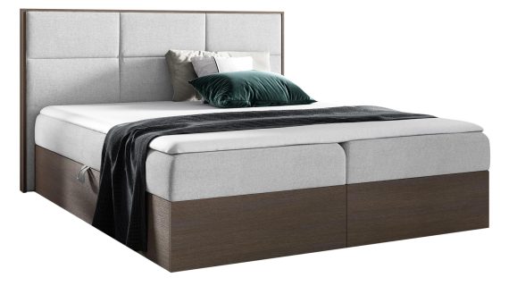 miniaturka Nowoczesne Łóżko Kontynentalne BRAGA 2 Ciemny Dąb