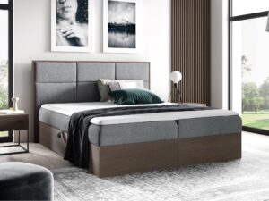 miniaturka Nowoczesne Łóżko Kontynentalne BRAGA 2 Ciemny Dąb