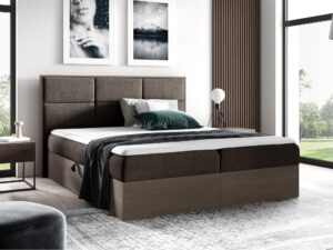 miniaturka Nowoczesne Łóżko Kontynentalne BRAGA 2 Ciemny Dąb