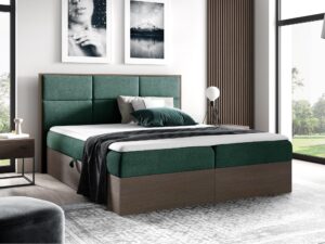 miniaturka Nowoczesne Łóżko Kontynentalne BRAGA 2 Ciemny Dąb