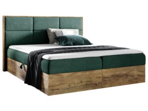 miniaturka Łóżko Kontynentalne BRAGA 2 z Drewna Naturalnego