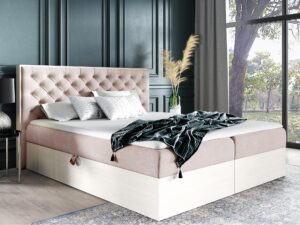 miniaturka Klasyczne Łóżko Tapicerowane BRAGA 3 z Pikowaniem