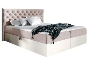 miniaturka Klasyczne Łóżko Tapicerowane BRAGA 3 z Pikowaniem