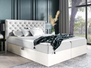 miniaturka Klasyczne Łóżko Tapicerowane BRAGA 3 z Pikowaniem