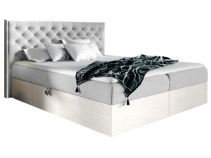 miniaturka Klasyczne Łóżko Tapicerowane BRAGA 3 z Pikowaniem