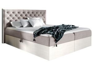 miniaturka Klasyczne Łóżko Tapicerowane BRAGA 3 z Pikowaniem