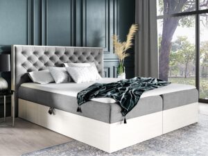 miniaturka Klasyczne Łóżko Tapicerowane BRAGA 3 z Pikowaniem