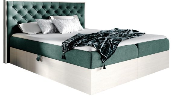 miniaturka Klasyczne Łóżko Tapicerowane BRAGA 3 z Pikowaniem