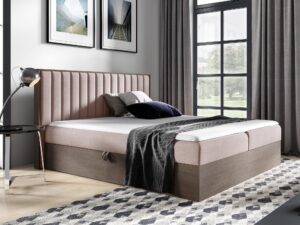 miniaturka Łóżko Kontynentalne BARGA 6 z Wysokim Zagłówkiem