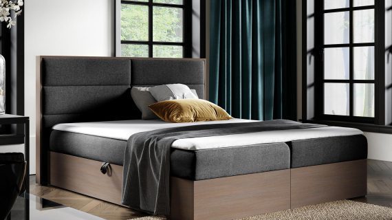 miniaturka Łóżko CEDRIC 3 Kontynentalne z Topperem