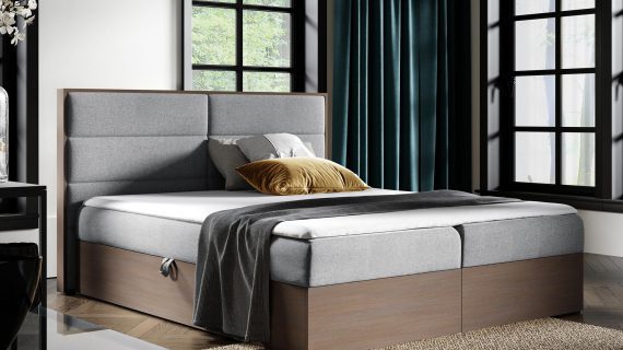 miniaturka Łóżko CEDRIC 3 Kontynentalne z Topperem