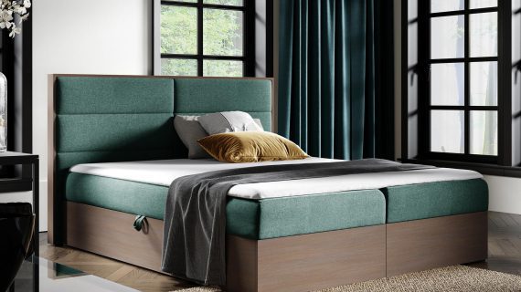 miniaturka Łóżko CEDRIC 3 Kontynentalne z Topperem