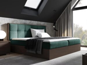 miniaturka Piękne Łóżko Kontynentalne STRADO z Pojemnikiem na Pościel