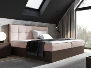 miniaturka Piękne Łóżko Kontynentalne STRADO z Pojemnikiem na Pościel