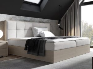 miniaturka Wygodne Łóżko STRADO Sypialniane z Funkcją Przechowywania
