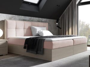 miniaturka Wygodne Łóżko STRADO Sypialniane z Funkcją Przechowywania