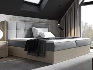 miniaturka Wygodne Łóżko STRADO Sypialniane z Funkcją Przechowywania
