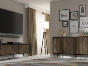 miniaturka Komoda Cora z Pozłacanymi Nóżkami Przestronna