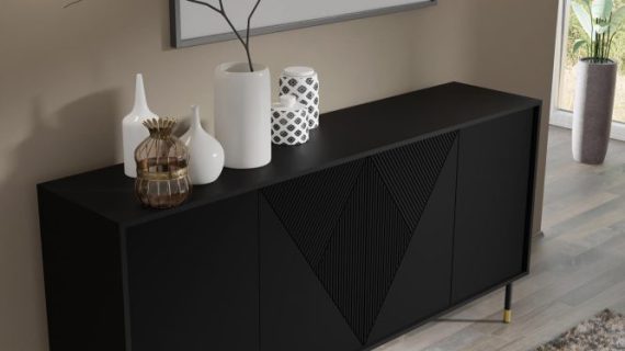 miniaturka Komoda Cora z Pozłacanymi Nóżkami Przestronna