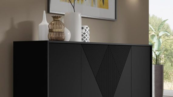 miniaturka Komoda Cora z Pozłacanymi Nóżkami Przestronna