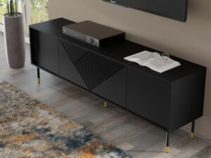 miniaturka Szafka RTV Cora 180 cm z Ozdobnymi Frontami