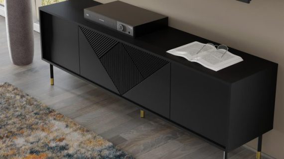 miniaturka Szafka RTV Cora 180 cm z Ozdobnymi Frontami