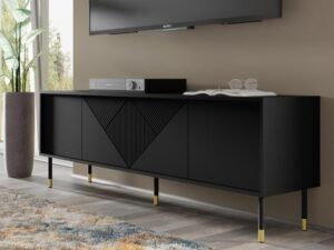 miniaturka Szafka RTV Cora 180 cm z Ozdobnymi Frontami