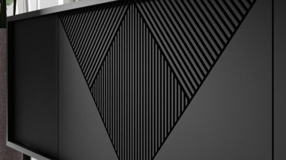 miniaturka Komoda Cora z Pozłacanymi Nóżkami Przestronna