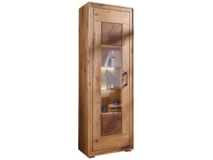 Witryna Lux Stylowa Ekspozycja z Drewna Dębowego