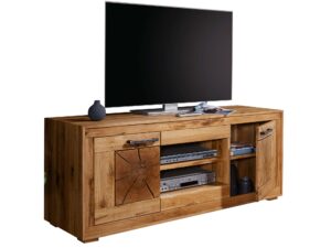 Dębowa Szafka pod Telewizor Lux Nowoczesny Design