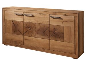 Duża Komoda Lux Funkcjonalna Przestrzeń z Dębu