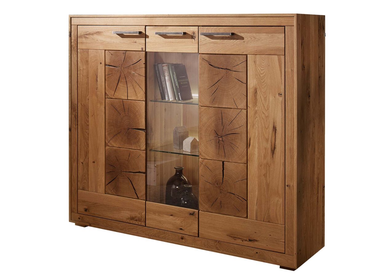 Masywny Kredens Lux Trwałość i Styl w Dębie