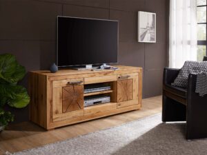 miniaturka Dębowa Szafka pod Telewizor Lux Nowoczesny Design