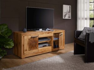 miniaturka Dębowa Szafka pod Telewizor Lux Nowoczesny Design