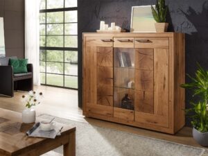 miniaturka Masywny Kredens Lux Trwałość i Styl w Dębie