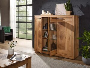 miniaturka Masywny Kredens Lux Trwałość i Styl w Dębie