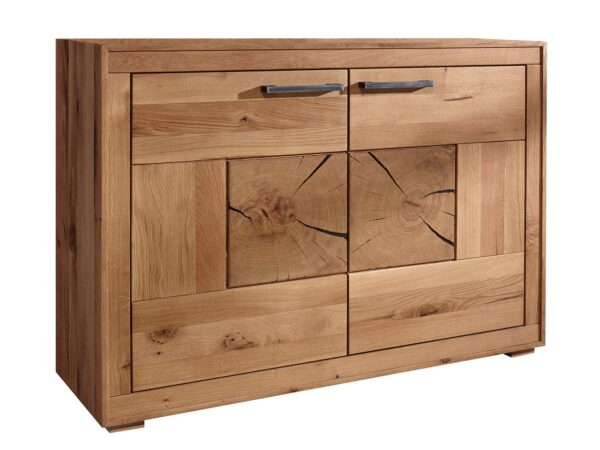 Komoda dębowa z dekoracyjnym frontem – styl klasyczny