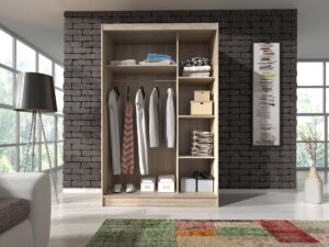 miniaturka Szafa SIMENA 130cm Opcje Biały Sonoma Grafit