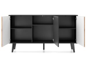 miniaturka Komoda Wierzba 154 cm Styl Dąb Artisan i Czerń