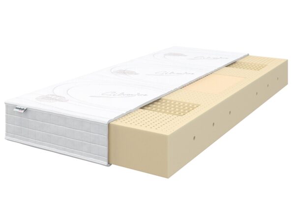 Materac z warstwą lateksu i pianki na sprężynach kieszeniowych