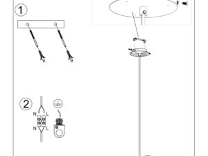 miniaturka Żyrandol Futurystyczny Biały WILLO 1