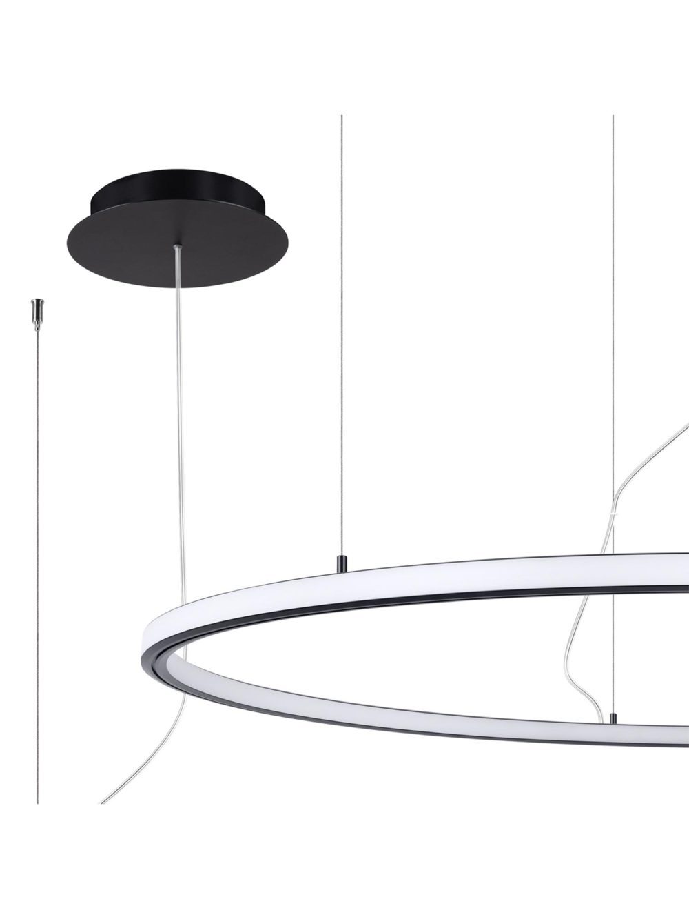 Żyrandol LED Designer Czarny Stellar 120 - obrazek 2
