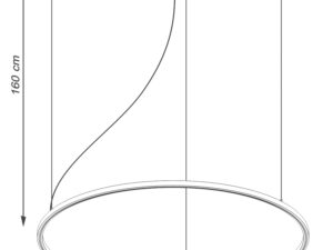 miniaturka Żyrandol LED Designer Czarny Stellar 120