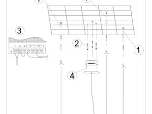 miniaturka Żyrandol LED Designer Czarny Stellar 120