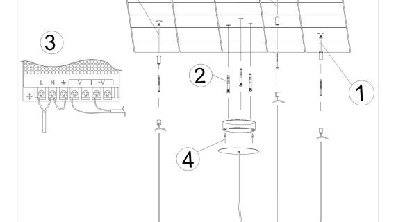 Żyrandol LED Designer Czarny Stellar 120 - obrazek 13