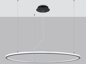 miniaturka Żyrandol LED Elegancki Czarny Stellar 90