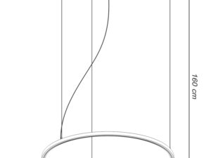 miniaturka Żyrandol LED Elegancki Czarny Stellar 90